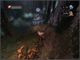 Let the other minions ahead so they clear the path from mushrooms and other stuff blocking the way (#1) - Retrieve the Blue Minion Hive - Walkthrough - Overlord - Game Guide and Walkthrough