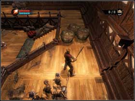 Halflings will keep coming out of the opening (#1) so keep an eye on it - Retrieve the Food - Walkthrough - Overlord - Game Guide and Walkthrough