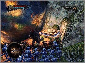 After the king has got out of the water he will go forward - Main quests - Wasteland Sanctuary Depths - part 2 - Main quests - Overlord II - Game Guide and Walkthrough