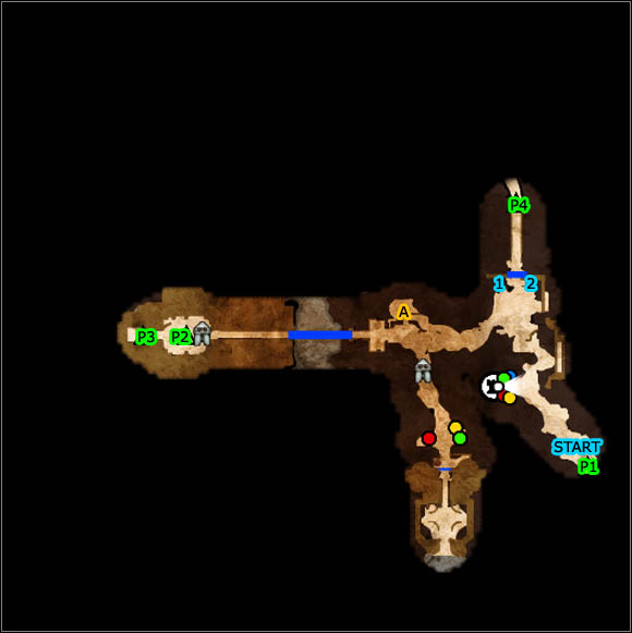 Map key - Main quests - Everlight Temple Outskirts (once again) - Main quests - Overlord II - Game Guide and Walkthrough