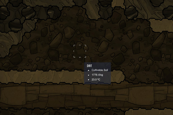 Dirt - Minerals, rocks and metals in Oxygen Not Included | Resources - Resources - Oxygen Not Included Game Guide