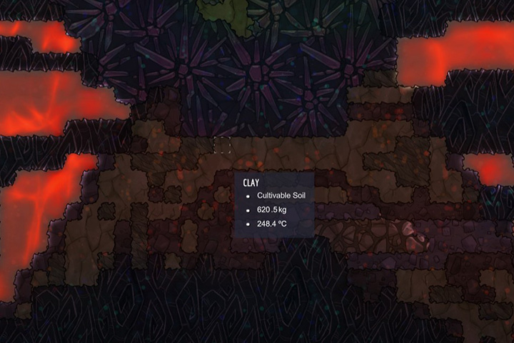 Clay - Minerals, rocks and metals in Oxygen Not Included | Resources - Resources - Oxygen Not Included Game Guide