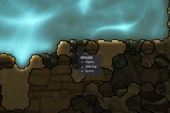 Fertilizer - Minerals, rocks and metals in Oxygen Not Included | Resources - Resources - Oxygen Not Included Game Guide