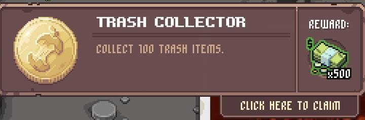 How to unlock: Collect 100 thrash items - List of trophies of Pathway - Appendix - Pathway Guide and Tips