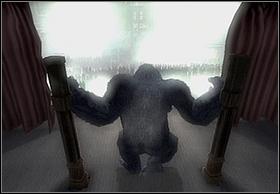 The levels starts on the stage, behind the curtain - In The Streets Of New York - Walkthrough - Peter Jacksons King Kong - Game Guide and Walkthrough