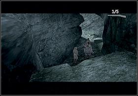 Follow your comrades: take the passage on the cliff, move up the stairs, and then through the split in the rock - Skull Island - Walkthrough - Peter Jacksons King Kong - Game Guide and Walkthrough