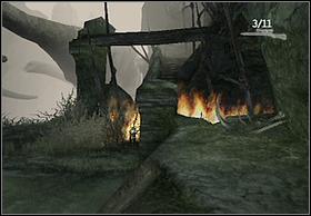 Throw it into shrubbery, blocking the way - The Canyon - Walkthrough - Peter Jacksons King Kong - Game Guide and Walkthrough