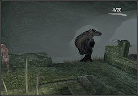 After a while, new (never seen before) reptile will start attacking you (fading music and sounds of steps will inform you of it) - Venatosaurus - Walkthrough - Peter Jacksons King Kong - Game Guide and Walkthrough