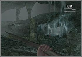 The way is leading through the tunnel, behind the waterfall - Venatosaurus - Walkthrough - Peter Jacksons King Kong - Game Guide and Walkthrough