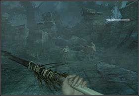 Move down and kill two dinosaurs (one hit - one death) - Heading Back - Walkthrough - Peter Jacksons King Kong - Game Guide and Walkthrough