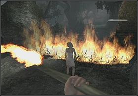 Youll find yourself in the place, where the first fight with dinosaur took place - Back To The Village - Walkthrough - Peter Jacksons King Kong - Game Guide and Walkthrough