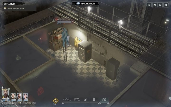 Before you turn off the power, there are locked doors next to the mission goal (see screen above, left) - Chapter VII | KGB campaign walkthrough in Phantom Doctrine Game - KGB Campaign - Phantom Doctrine Game Guide