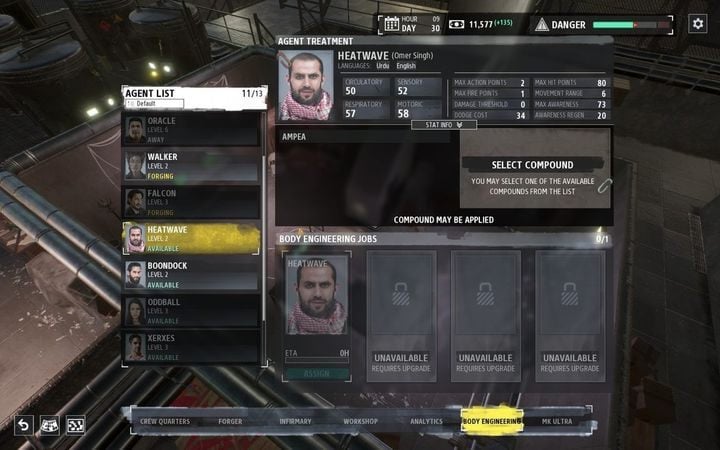 In this room you can create additional items in the form of stimulants and boosters for your agents - Base Upgrades in Phantom Doctrine game - Basics - Phantom Doctrine Game Guide