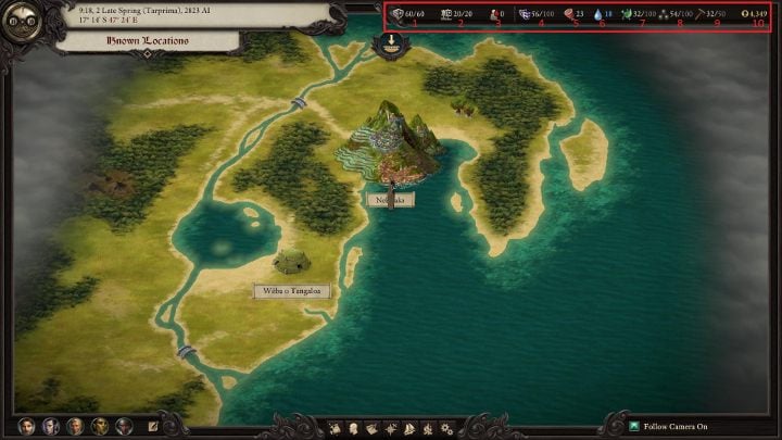 You must pay attention to the marked values during each voyage. - Pillars Of Eternity 2: Managing your ship and crew - Pillars Of Eternity 2: Traveling by ship - Pillars Of Eternity 2 Deadfire Game Guide