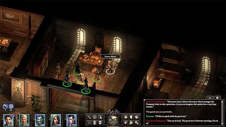 The first of the possible quest givers is governor Lueva Alvari from Vailian <br>Trading Company - Pillars Of Eternity 2: The Storms of Poko Kohara - Walkthrough - Pillars Of Eternity 2: Side quests Poko Kohara Ruins - Pillars Of Eternity 2 Deadfire Game Guide