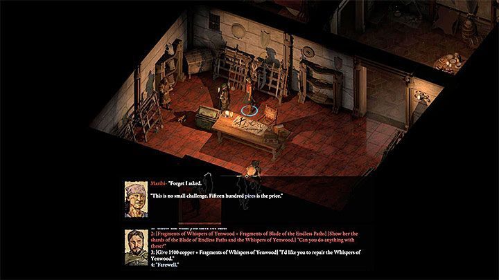 Once you have one of the fragments, you can reach Marihis Metalworks (M15, 7) - Pillars Of Eternity 2: Where to get weapons and armor the easy way? - Pillars Of Eternity 2: FAQ - Pillars Of Eternity 2 Deadfire Game Guide