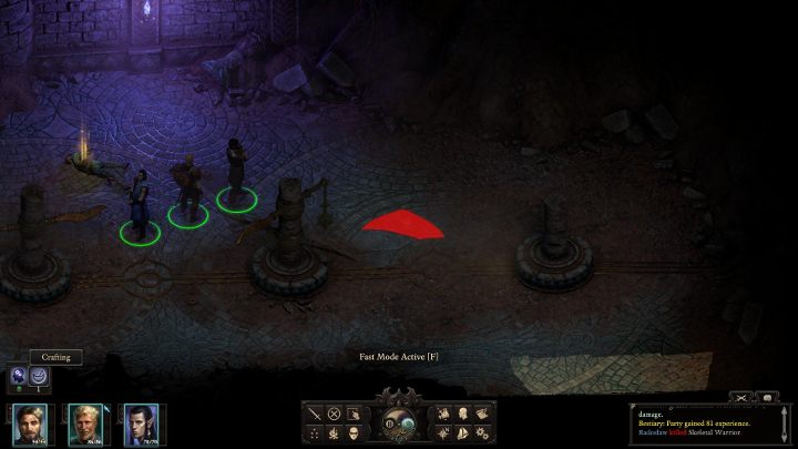 If a character spots a trap (the higher perception, the easier it is) the dangerous area will be highlighted with red color. - Pillars of Eternity 2: Exploration and Environmental Interactions - Pillars Of Eternity 2: Basics - Pillars Of Eternity 2 Deadfire Game Guide