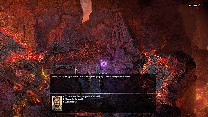Regardless of your choices during the meeting with Jadaferlas, reach the second soul shown in the above screenshot (M40,11) and read it - Pillars Of Eternity 2: He Waits in Fire - Walkthrough - Pillars Of Eternity 2: Main quest Ashen Maw - Pillars Of Eternity 2 Deadfire Game Guide