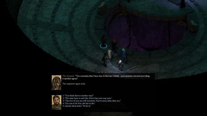 Again, you will be in the courtroom where the interrogation took place - the inquisitor and the accused woman will start talking to each other - Pillars of Eternity 2 Beast of Winter: The Endless Queries - Walkthrough - Beast of Winter: Main Quests - Pillars Of Eternity 2 Deadfire Game Guide