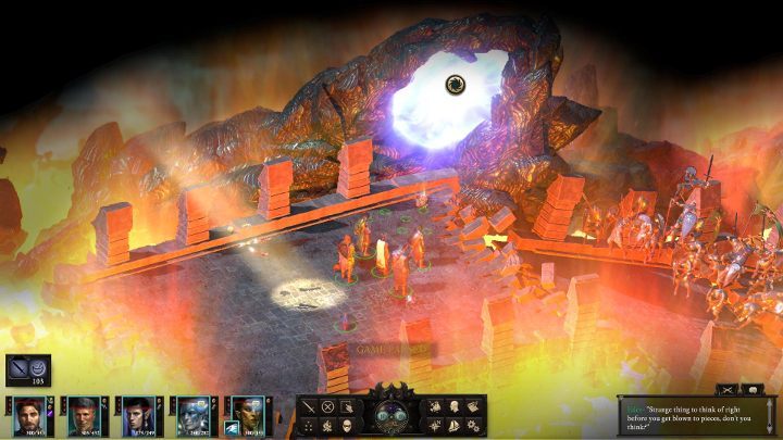 Return to the place where you just used the light beam, but this time use the portal shown in the screenshot above - Pillars of Eternity 2 Beast of Winter: The Bridge Ablaze - Walkthrough - Beast of Winter: Main Quests - Pillars Of Eternity 2 Deadfire Game Guide