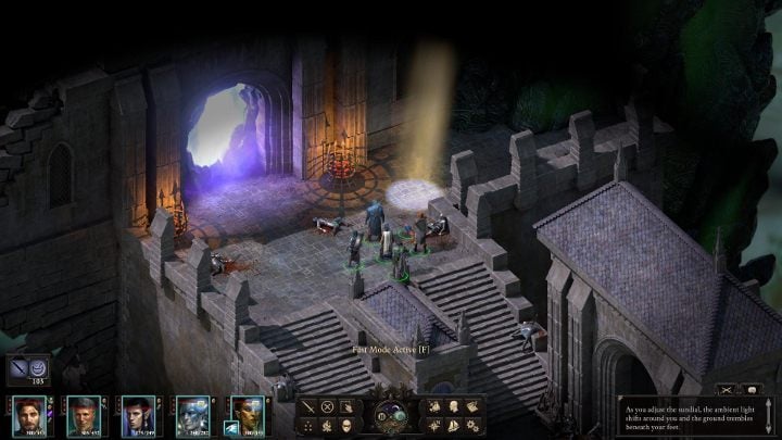 Once you have gained the third soul fragment, go to the nearby light and turn the sundial towards dusk - Pillars of Eternity 2 Beast of Winter: The Bridge Ablaze - Walkthrough - Beast of Winter: Main Quests - Pillars Of Eternity 2 Deadfire Game Guide