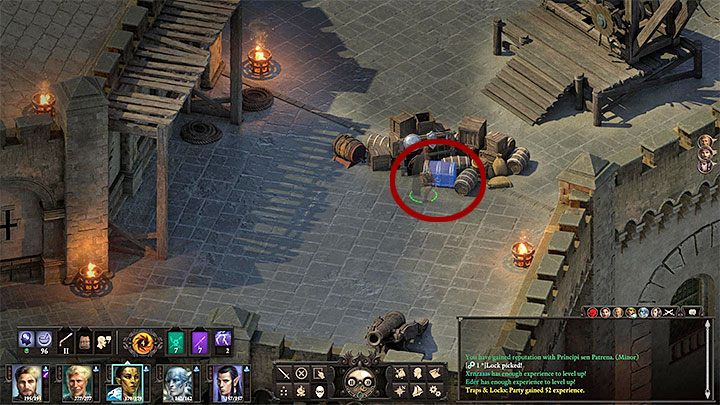 The first variant, out of those mentioned above, is your best choice - Pillars Of Eternity 2: Blow the Man Down - Walkthrough - Pillars Of Eternity 2: Quests Fort Deadlight - Pillars Of Eternity 2 Deadfire Game Guide