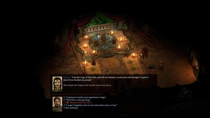 Now you have a dialogue with Ruasare - the leader of the Painted Masks - Pillars Of Eternity 2: The Painted Masks - Aloths quest walkthrough - Pillars Of Eternity 2: Companion quests - Pillars Of Eternity 2 Deadfire Game Guide