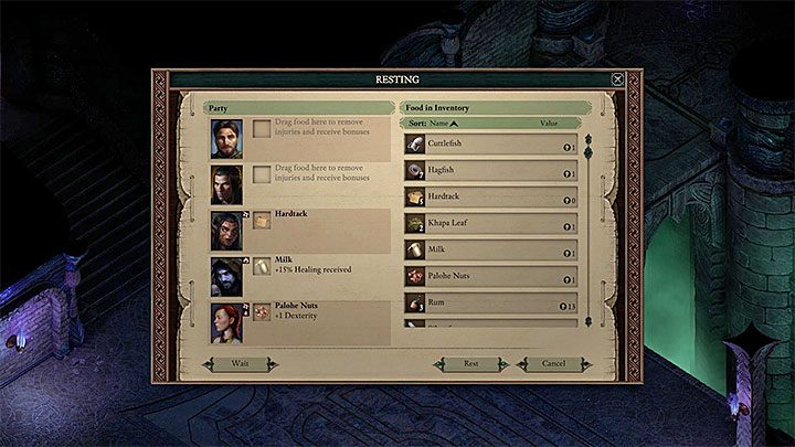 Resting while exploring the world should only be done when your characters have received a lot of injuries (they lost an entire health bar due to enemy attacks or traps) and are close to being dead (death is caused by a fourth injury) - Pillars Of Eternity 2: How and where can I rest? - Pillars Of Eternity 2: FAQ - Pillars Of Eternity 2 Deadfire Game Guide