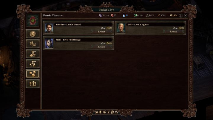 The character reset option is available just under the icon with the three dices. - Pillars Of Eternity 2: Can you reset your skill points? - Pillars Of Eternity 2: FAQ - Pillars Of Eternity 2 Deadfire Game Guide