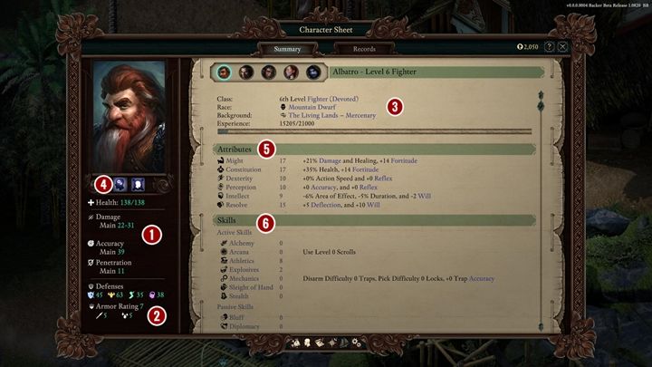 1 - Pillars Of Eternity 2: Character sheet - overview - Pillars Of Eternity 2: Character progression - Pillars Of Eternity 2 Deadfire Game Guide