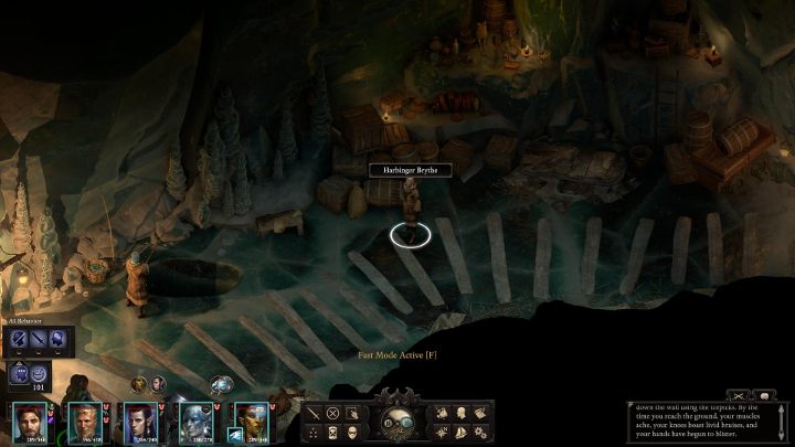 The quest can be taken from Harbinger Brythe - shes in Harbingers Dwelling (M2) - Pillars of Eternity 2 Beast of Winter: The Higher-Ups - Walkthrough - Beast of Winter: Side Quests - Pillars Of Eternity 2 Deadfire Game Guide