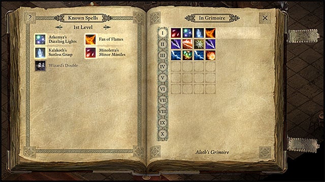 Pick spells to your Grimoire carefully as youre not able to change them during combat - Wizard | Pillars of Eternity Character Classess - Character Classess - Pillars of Eternity Game Guide & Walkthrough