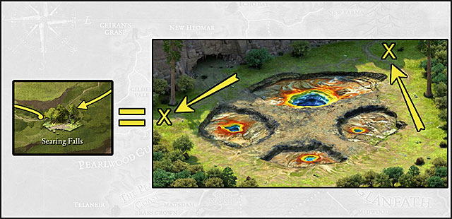 If you manage to find the correct exit point and click on it, a new location is unlocked and from now on you will have access to it - Game world | Pillars of Eternity Basics - Basics - Pillars of Eternity Game Guide & Walkthrough