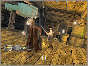 You don't have to go right, because you wouldn't find anything of interest there - Mission 11 - part 3 - Mission 11 - Shipwreck City - Pirates of the Caribbean: At Worlds End - Game Guide and Walkthrough