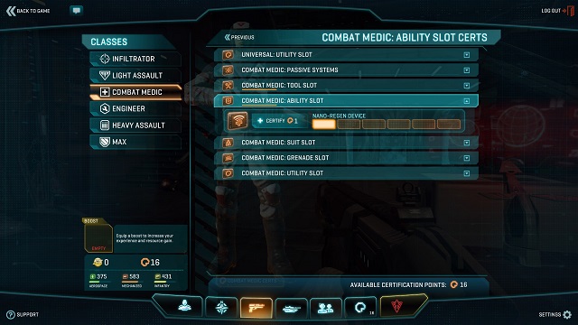 Systematic development is the basic requirement. - Character development - Character and character development - PlanetSide 2 - Game Guide and Walkthrough