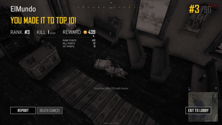 Killing players is not the only method of getting more BPs. - How to earn Battle Points (BP) in PUBG? - The Course of The Game - PUBG Guide