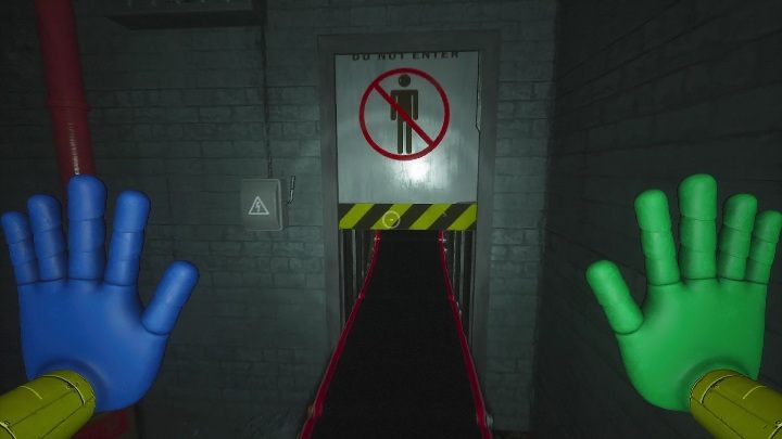 When you reach the last tunnel, activate the red lever, which will open a passage through the tunnel - Poppy Playtime: Mommy Long Legs - walkthrough - Chapter 2 - Poppy Playtime Guide, Walkthrough