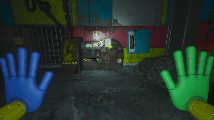 In the furnace, you'll find a part than needs to be places in the mechanism opposite it - Poppy Playtime: Mommy Long Legs - walkthrough - Chapter 2 - Poppy Playtime Guide, Walkthrough