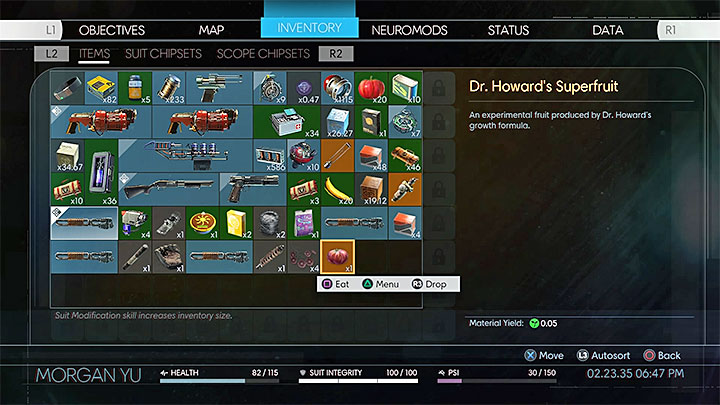 Weapons, that are not used in a given moment, should be left for later, especially because they take from 2 to 4 inventory slots and dont stack up when you find multiple examples of the same weapon - Will the dropped items disappear? | FAQ - FAQ †Frequently Asked Questions - Prey Game Guide