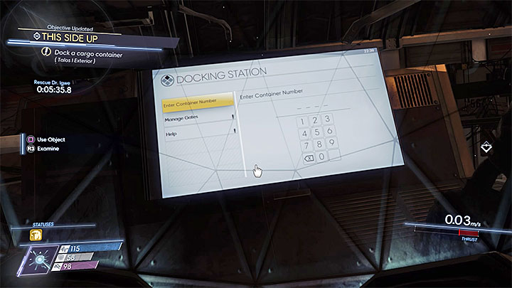 Enter the number 2312 - Dayo Igwe; Mikhaila Ilyushin | Side Quests - Side Quests - Prey Game Guide