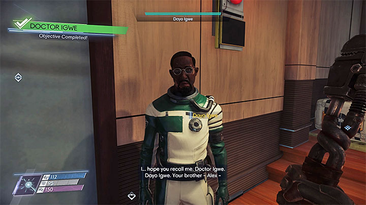 Find Igwe on the level 2 of the Cargo Bay - Dayo Igwe; Mikhaila Ilyushin | Side Quests - Side Quests - Prey Game Guide