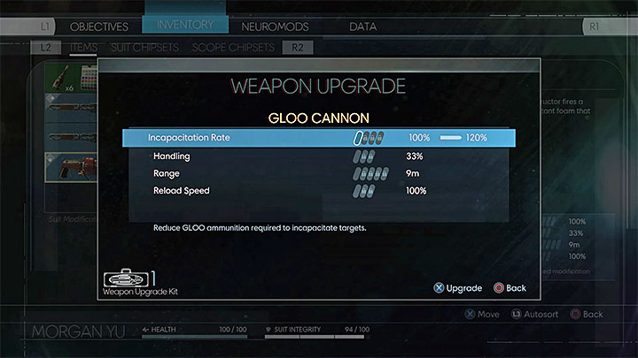 Every upgrade can be used just once so think carefully before making a decision. - Finding and upgrading weapons - Combat - Prey Game Guide