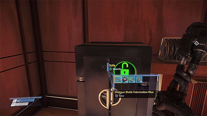 Shotgun Shells Fabrication Plan can be found in the same location in which you find the shotgun during the first few hours of the game - Where can you find shotgun and pistol ammo plans? | FAQ - FAQ †Frequently Asked Questions - Prey Game Guide