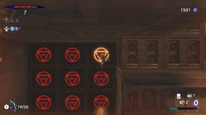 The coin is in a secret room behind a destroyable wall - Prince of Persia The Lost Crown: All Xerxes coins - Secrets and Collectibles - Prince of Persia The Lost Crown Guide