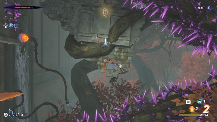 Coin #2 is in the lower left corner of the room - Prince of Persia The Lost Crown: All Xerxes coins - Secrets and Collectibles - Prince of Persia The Lost Crown Guide