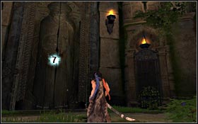Move along the edge to collect number 6 - City of Light - City Gate - Light Seeds - City of Light - Prince of Persia - Game Guide and Walkthrough