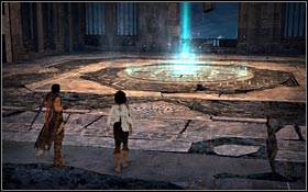 Jump onto green Power Plate and it will move you to the top of the tower - City of Light - Tower of Ormazd - City of Light - Prince of Persia - Game Guide and Walkthrough