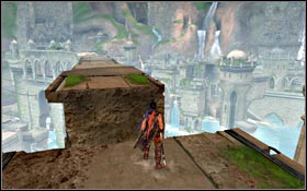 Jump onto the Power Plate which will move you to a collapsing wall - City of Light - Warrior's Fortress - City of Light - Prince of Persia - Game Guide and Walkthrough
