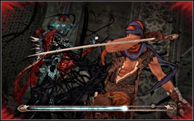 Try to stay near the centre of the arena all the time because there is surrounded by slime - The Vale - The Observatory - The Vale - Prince of Persia - Game Guide and Walkthrough