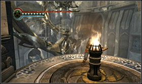 Bounce off the door and jump onto the lever - Walkthrough - The Observatory - Walkthrough - Prince of Persia: The Forgotten Sands - Game Guide and Walkthrough